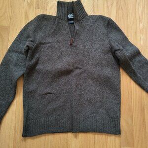 Polo quarter zip wool sweater